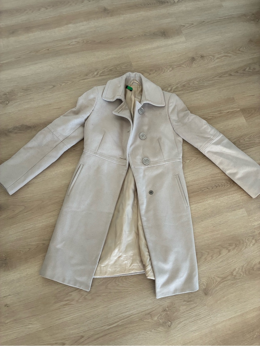 United Colors Of Benetton Light Beige Trench Coat